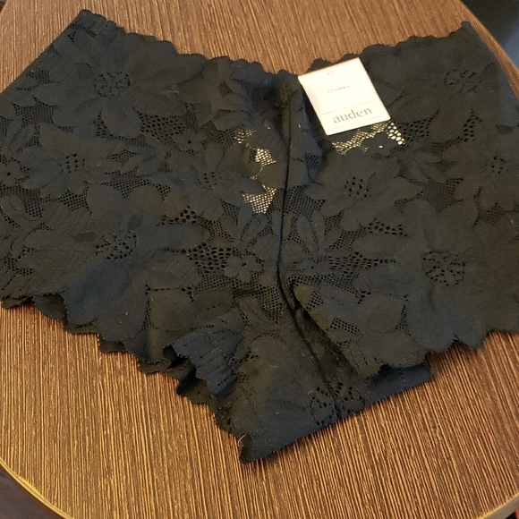 Auden Cheeky Black Lace Panty & 2 Thong Panty Bundle Size Extra Small - Picture 2 of 13